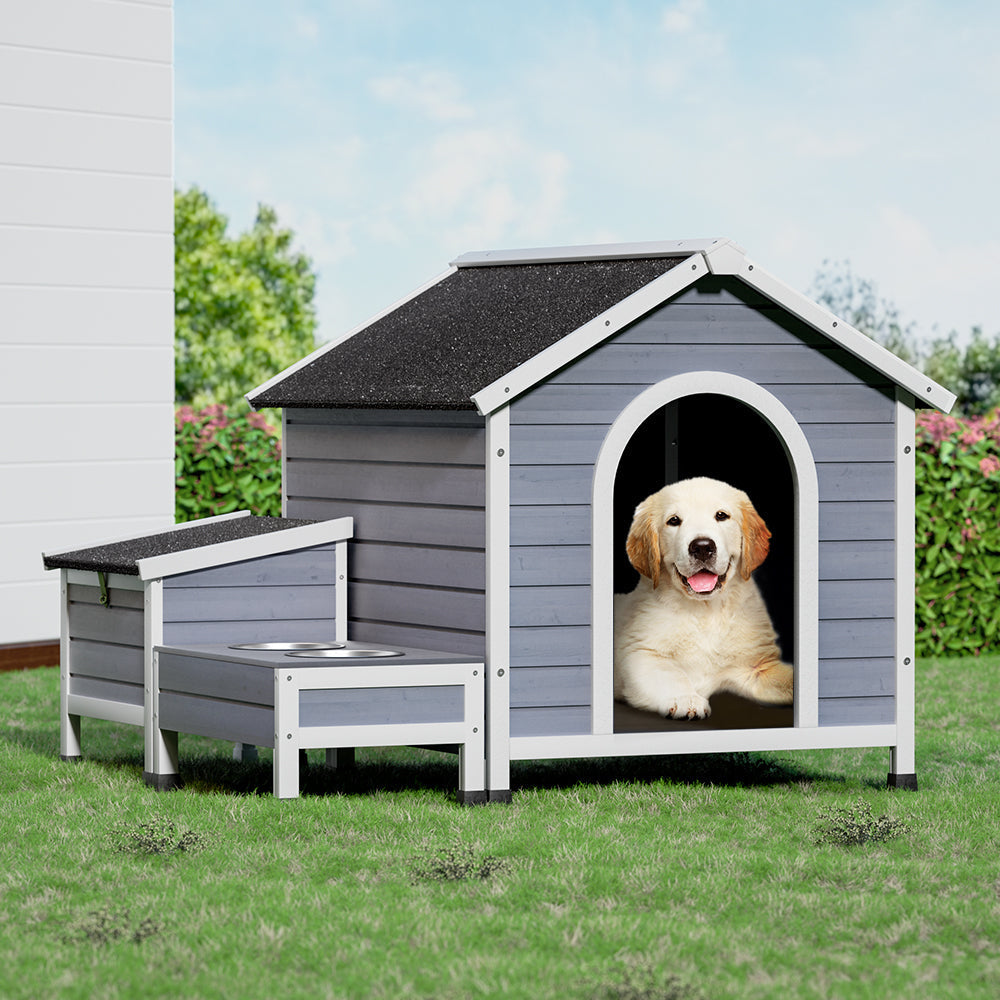 Dog Kennel House Large Wooden Outdoor Pet Kennels Indoor Puppy Cabin Cares Fast shipping On sale