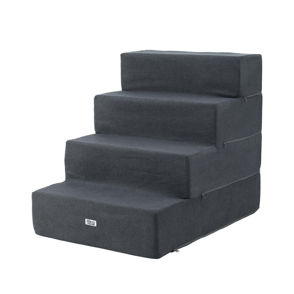 Dog Ramp Foam Cover Stairs Portable Cat Ladder For Sofa Bed 4 Steps Cares Fast shipping On sale