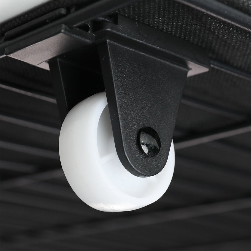 Double Bed Frame With Tufted Headboard USB Charging Ports And Storage - Brown Fast shipping On sale