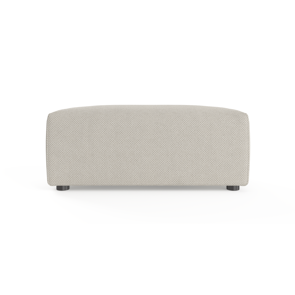 Drake Ottoman Bench Foot Stool Seashell White Fast shipping On sale