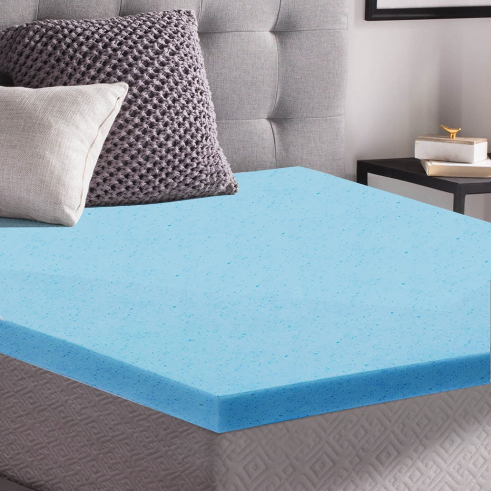DreamZ 5cm Thickness Cool Gel Memory Foam Mattress Topper Bamboo King Single Fast shipping On sale