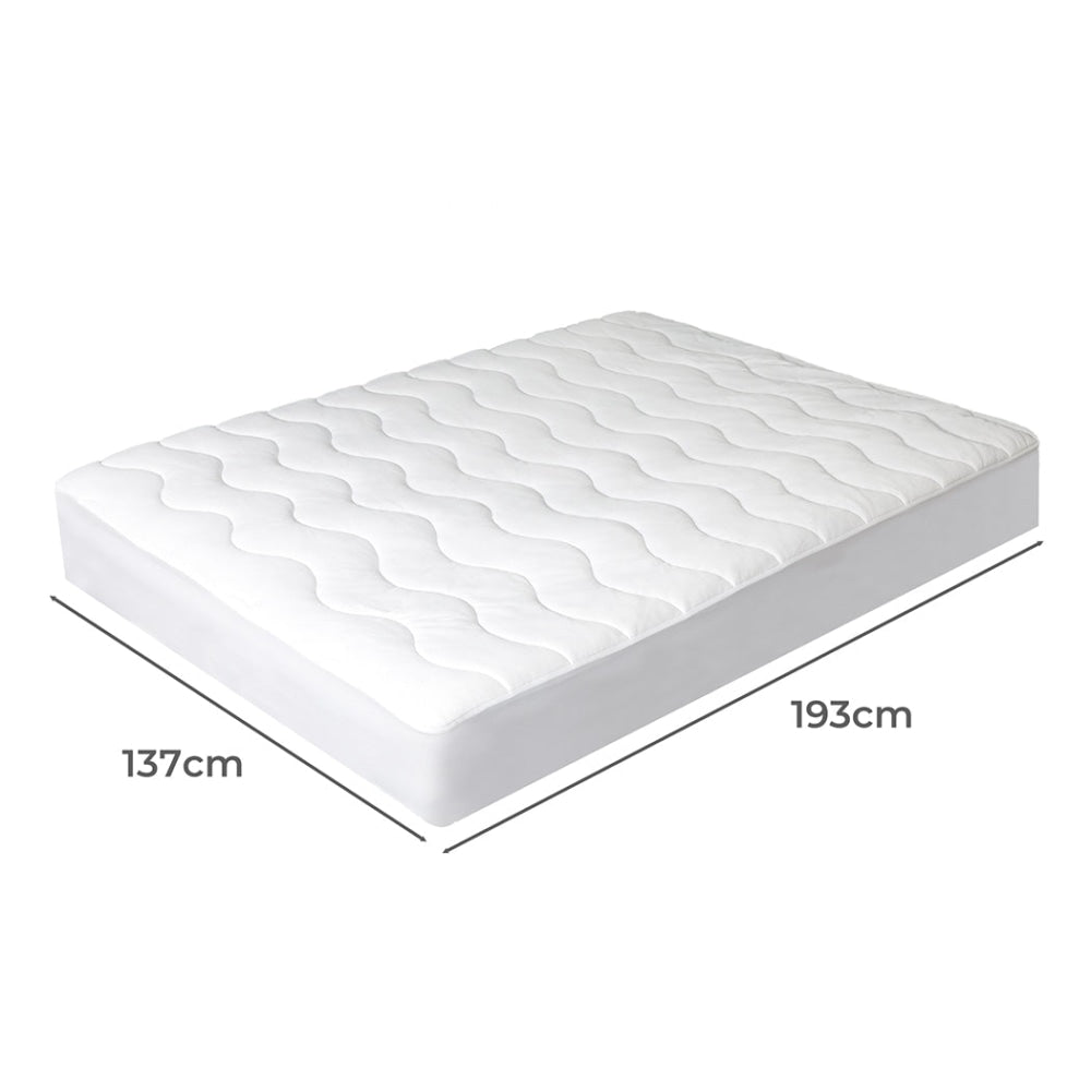 Dreamz Cool Mattress Topper Protector Summer Bed Pillowtop Pad Double Cover Fast shipping On sale