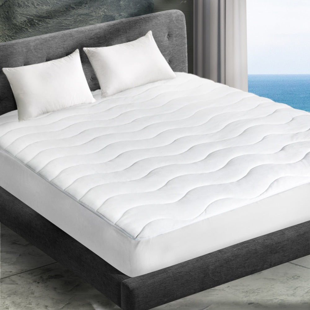 Dreamz Cool Mattress Topper Protector Summer Bed Pillowtop Pad King Cover Fast shipping On sale