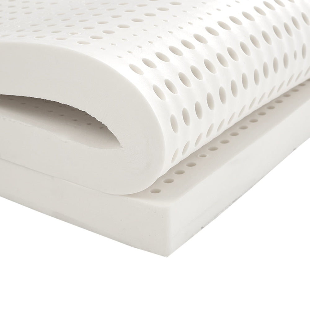 Dreamz Latex Mattress Topper Natural 7 Zone Bedding Removable Cover Mat 5cm Fast shipping On sale