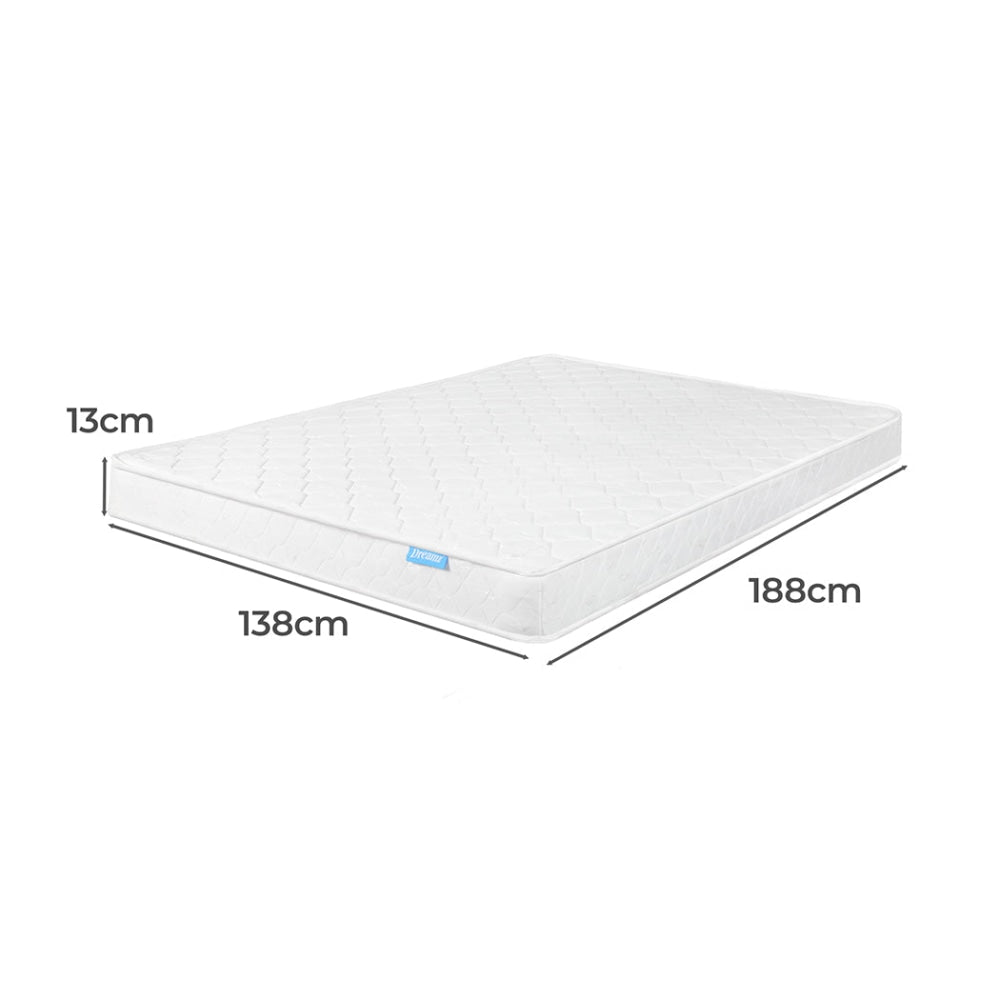 Dreamz Mattress Spring Coil Bonnell Bed Sleep Foam Medium Firm Double 13CM Fast shipping On sale