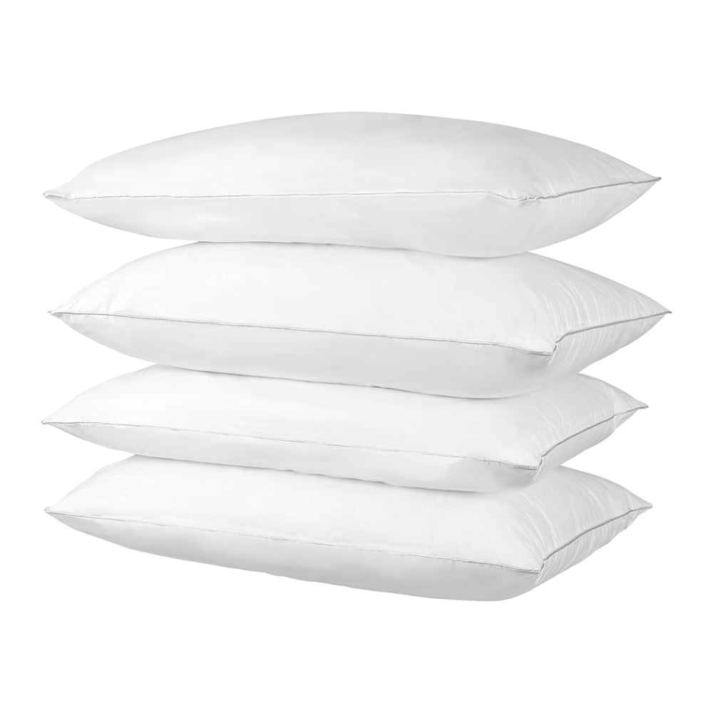 DreamZ Pillows Bed 4 Pack Home Hotel Soft Family Cotton Cover Standard Size Firm Pillow Fast shipping On sale