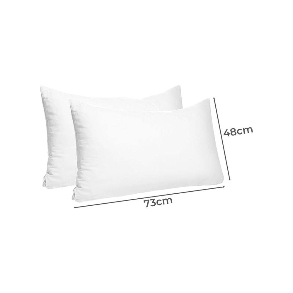 DreamZ Pillows Bed 4 Pack Home Hotel Soft Family Cotton Cover Standard Size Firm Pillow Fast shipping On sale