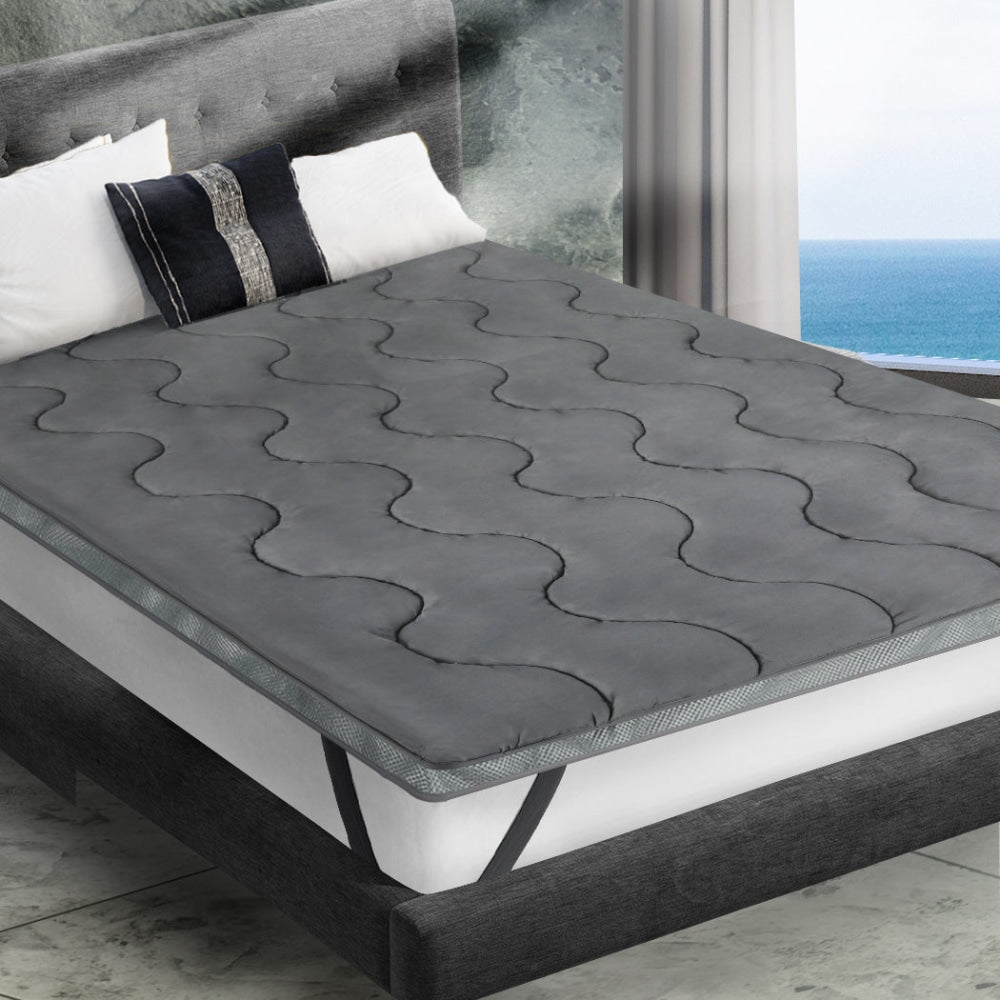 Dreamz Pillowtop Mattress Topper Protector Bed Luxury Mat Pad King Single Cover Fast shipping On sale