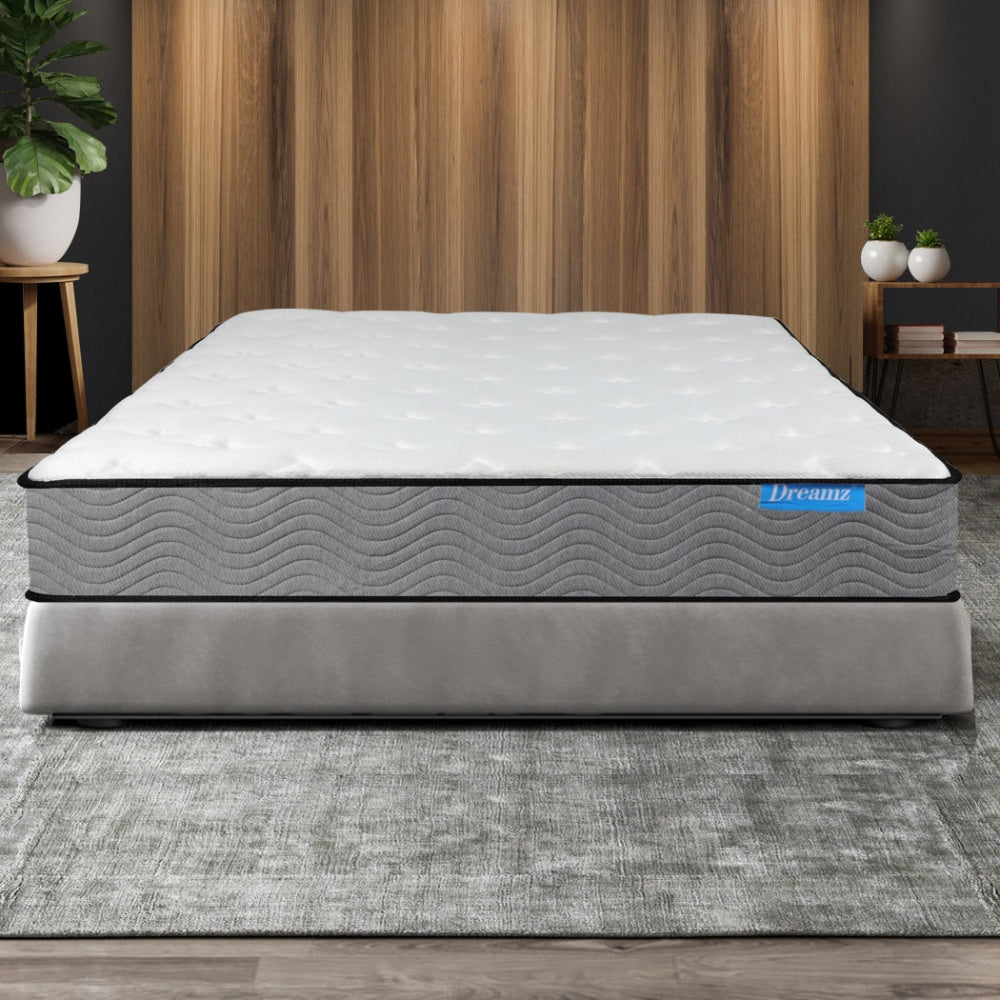 Dreamz Spring Mattress Pocket Bed Top Coil Sleep Foam Extra Firm Double 23CM Fast shipping On sale