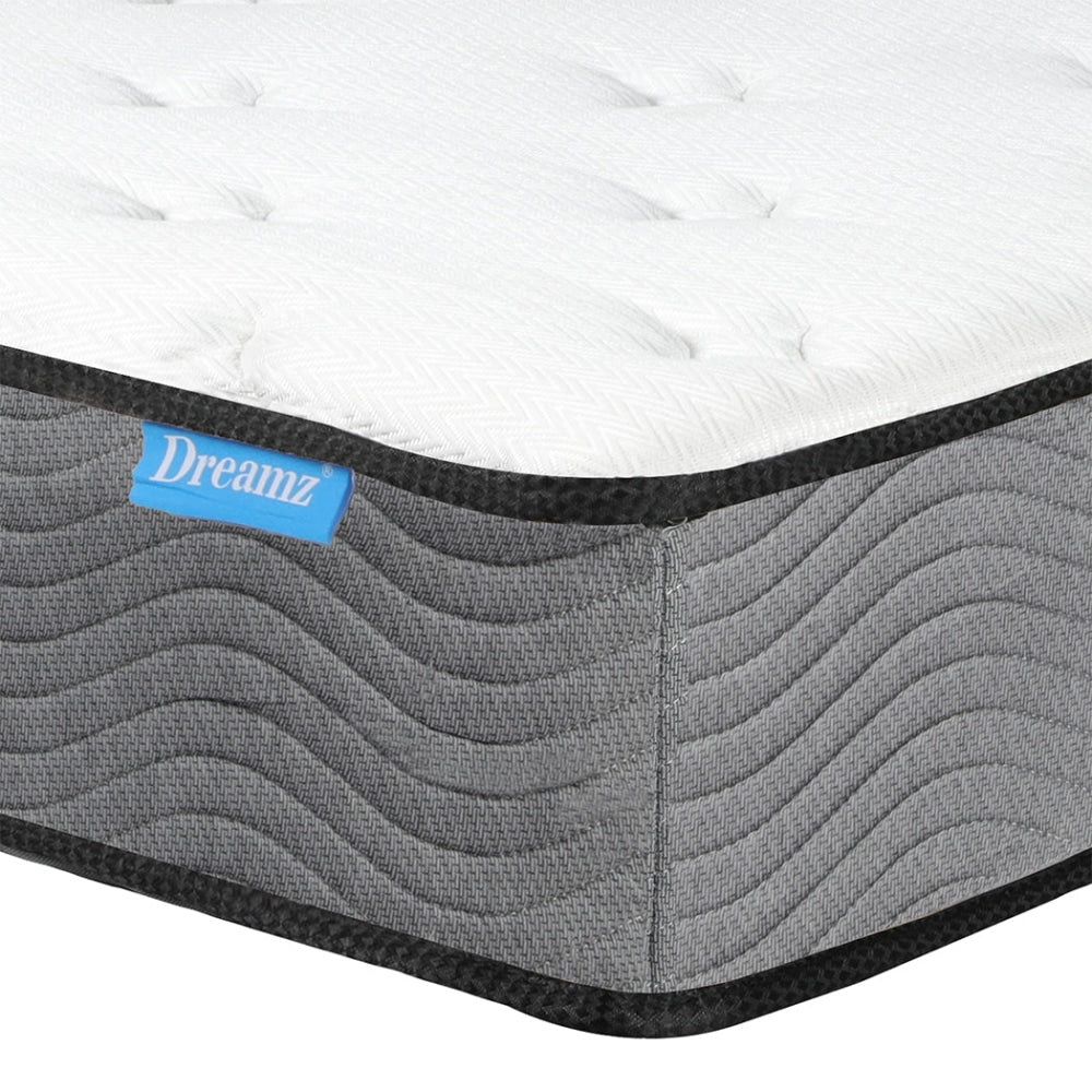 Dreamz Spring Mattress Pocket Bed Top Coil Sleep Foam Extra Firm Double 23CM Fast shipping On sale