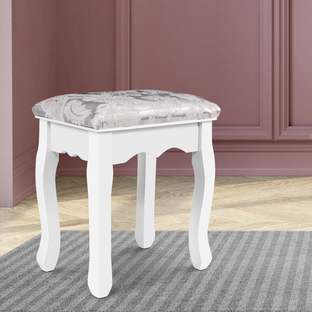 Dressing Stool Bedroom White Make Up Chair Living Room Fabric Furniture Table Fast shipping On sale