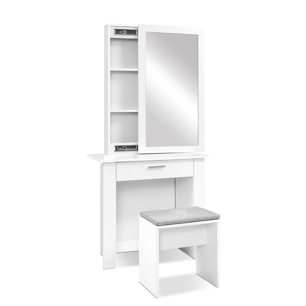 Dressing Table Mirror Stool Jewellery Cabinet Makeup Storage Desk Fast shipping On sale
