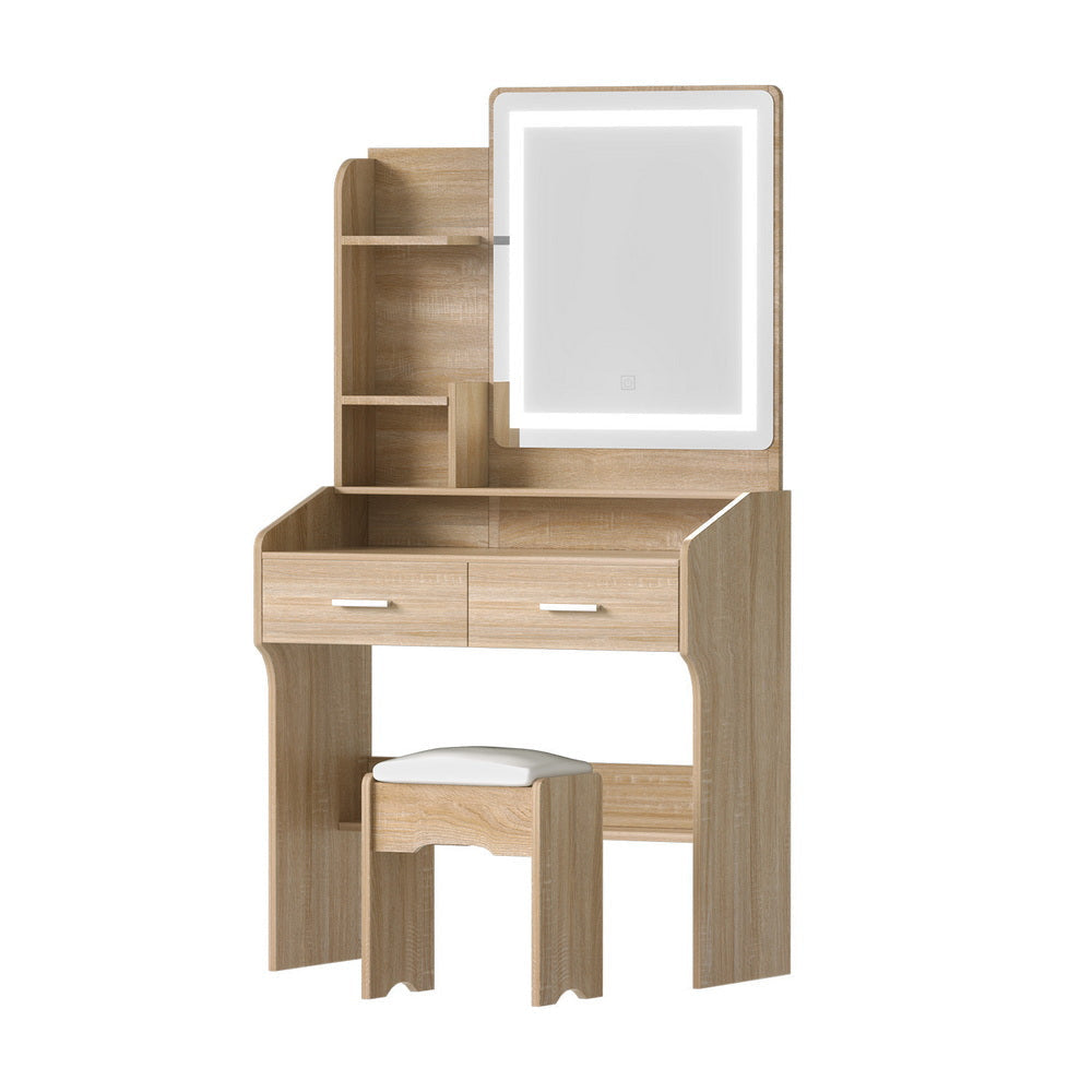 Dressing Table Set Stool Led Wood Fast shipping On sale