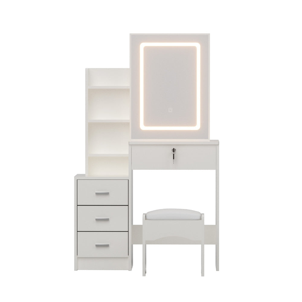 Dressing Table Vanity Desk Set Stool Led White Fast shipping On sale