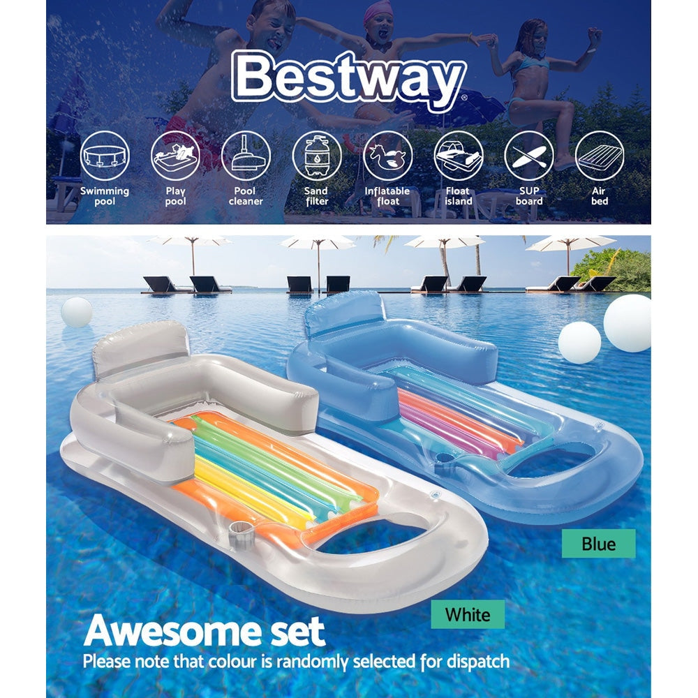 Durable Inflatable Sun Lounger Pool Air-Bed Seat/Chair Lilo Float Toy & Spa Fast shipping On sale