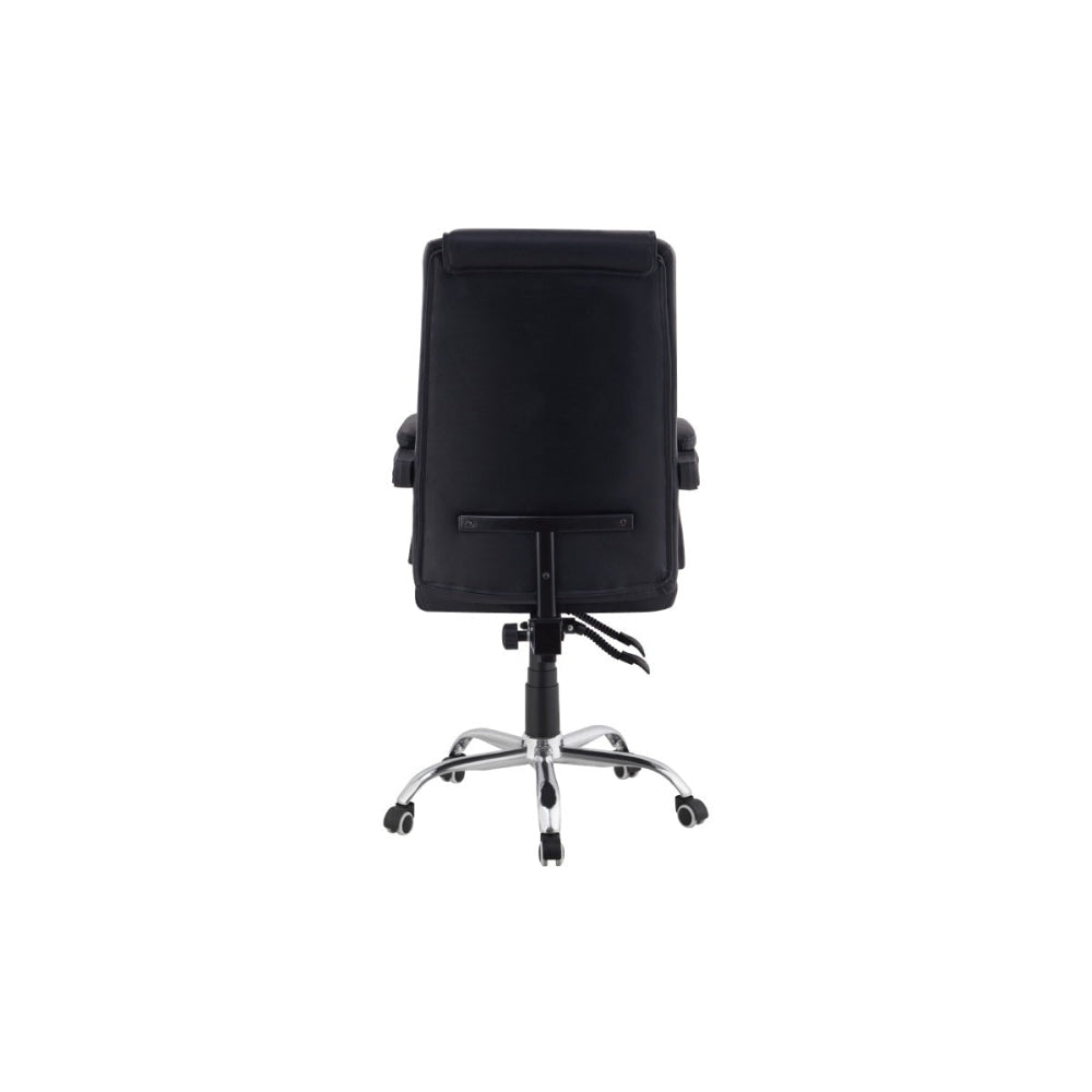 Edward PU Leather Executive Office Computer Desk Chair Black Fast shipping On sale