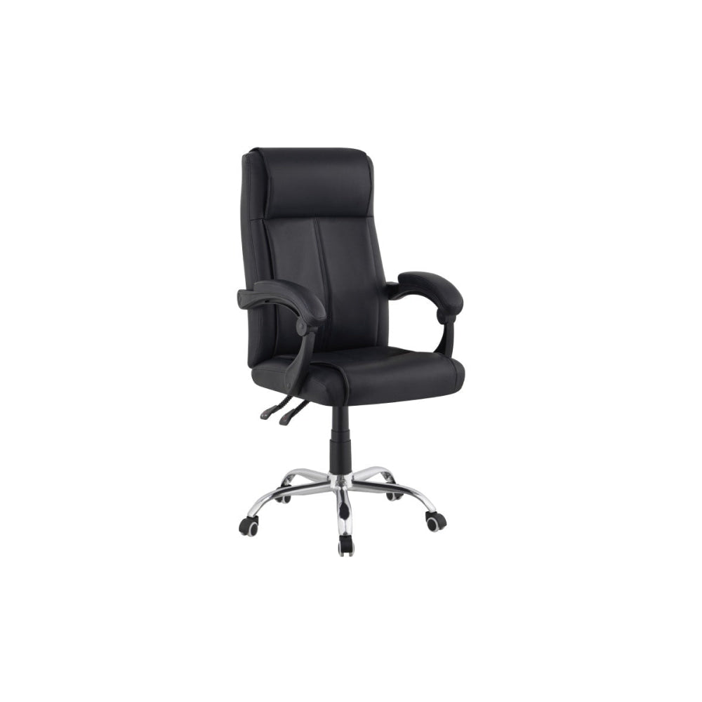 Edward PU Leather Executive Office Computer Desk Chair Black Fast shipping On sale