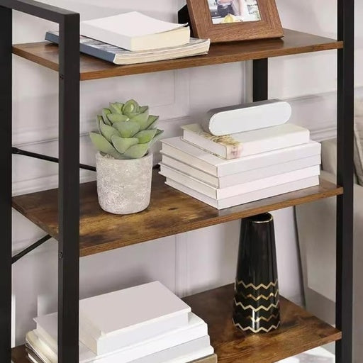 EKKIO 4-Tiers Metal Wood Display Shelf Bookcase Fast shipping On sale