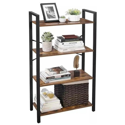 EKKIO 4-Tiers Metal Wood Display Shelf Bookcase Fast shipping On sale