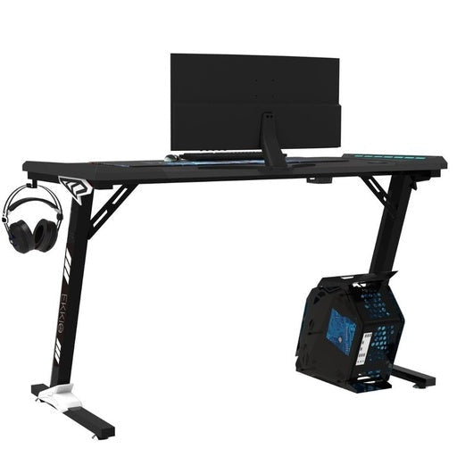 Ekkio RGB Gaming Computer Desk Z-Shape Black 100cm Office Fast shipping On sale