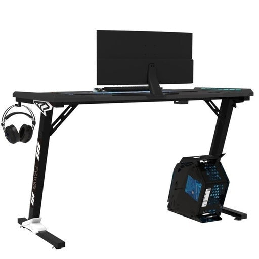 Ekkio RGB Gaming Computer Desk Z-Shape Black 120cm Office Fast shipping On sale