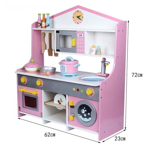 Ekkio Wooden Toy Kitchen Playset for Kids Japanese Style Set Violet Toys Fast shipping On sale