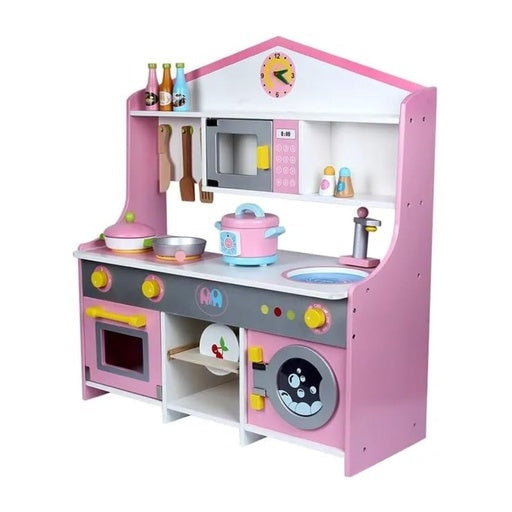 Ekkio Wooden Toy Kitchen Playset for Kids Japanese Style Set Violet Toys Fast shipping On sale