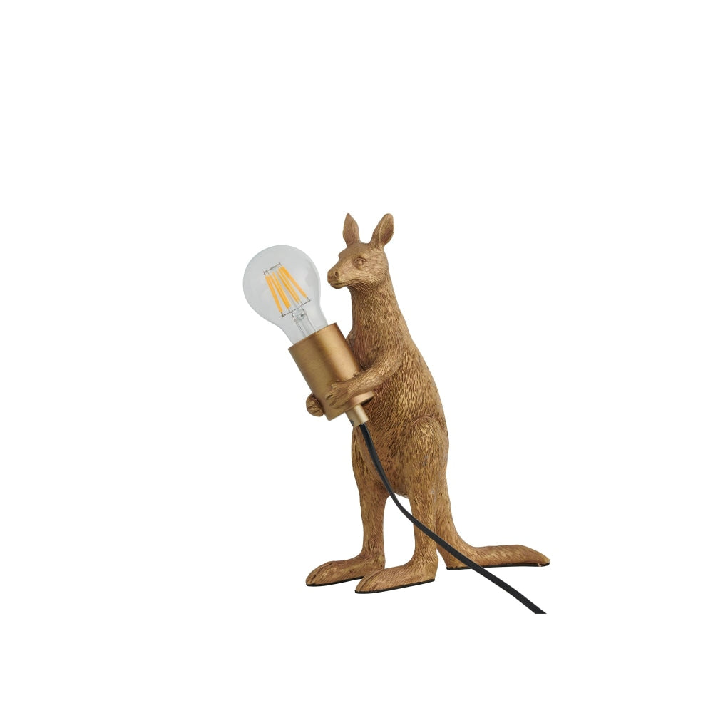 Eleanor Standing Kangaroo Decorative Accent Single Bulb Table Lamp Light - Gold Fast shipping On sale