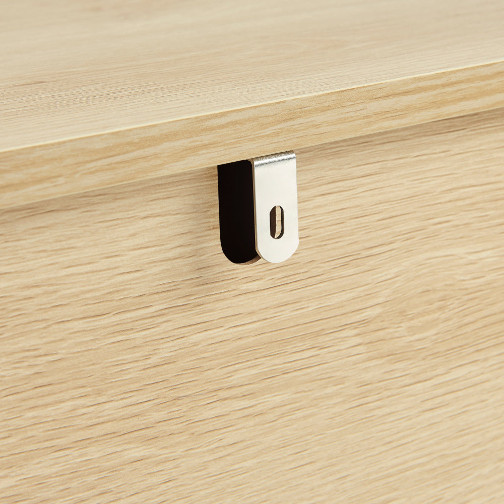 Elector Wooden Buffet Unit Sideboard Strage Cabinet W/ 2-Sliding Doors Oak & Fast shipping On sale