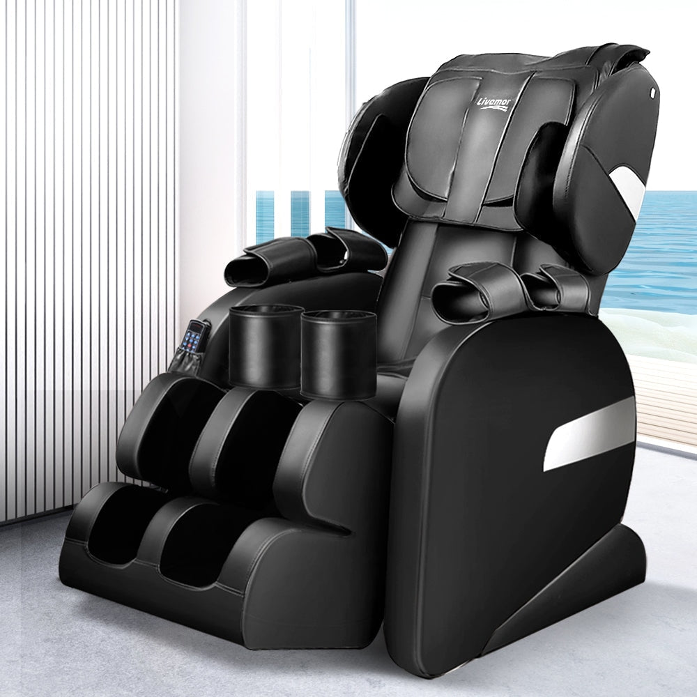 Electric Massage Chair - Black Massager Fast shipping On sale