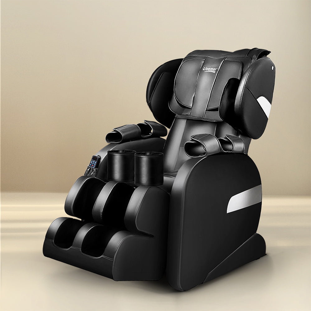 Electric Massage Chair - Black Massager Fast shipping On sale