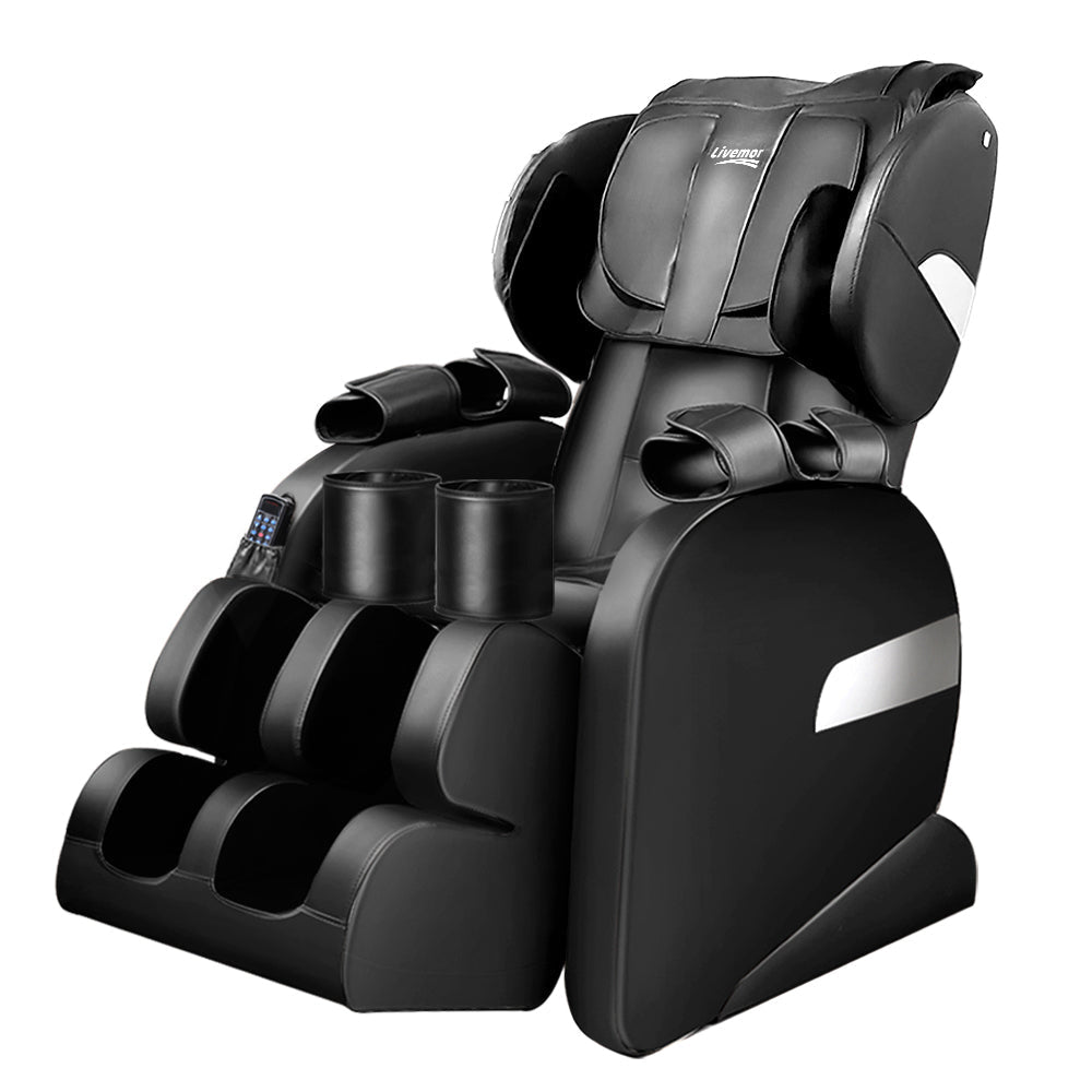 Electric Massage Chair - Black Massager Fast shipping On sale