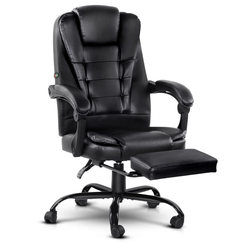Electric Massage Office Chairs Recliner Computer Gaming Seat Footrest Black Chair Fast shipping On sale