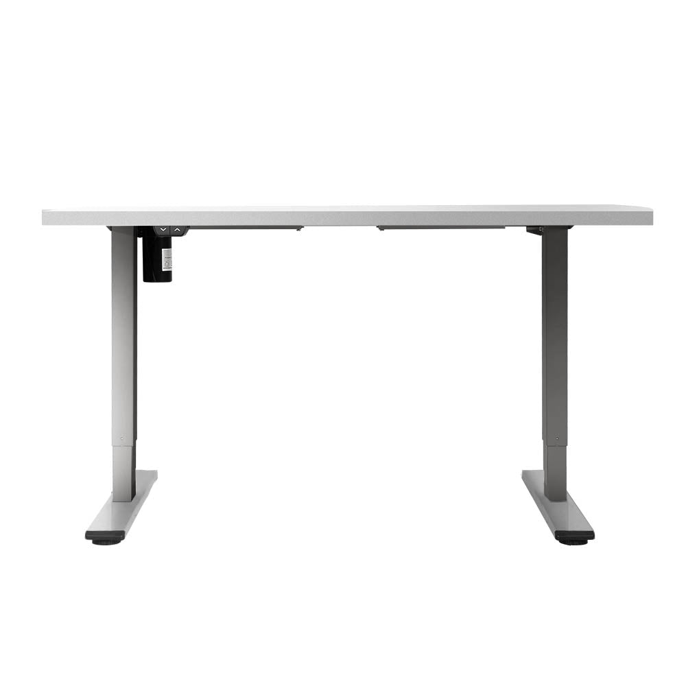 Electric Standing Desk Motorised Sit Stand Desks Table Grey White 140cm Office Fast shipping On sale