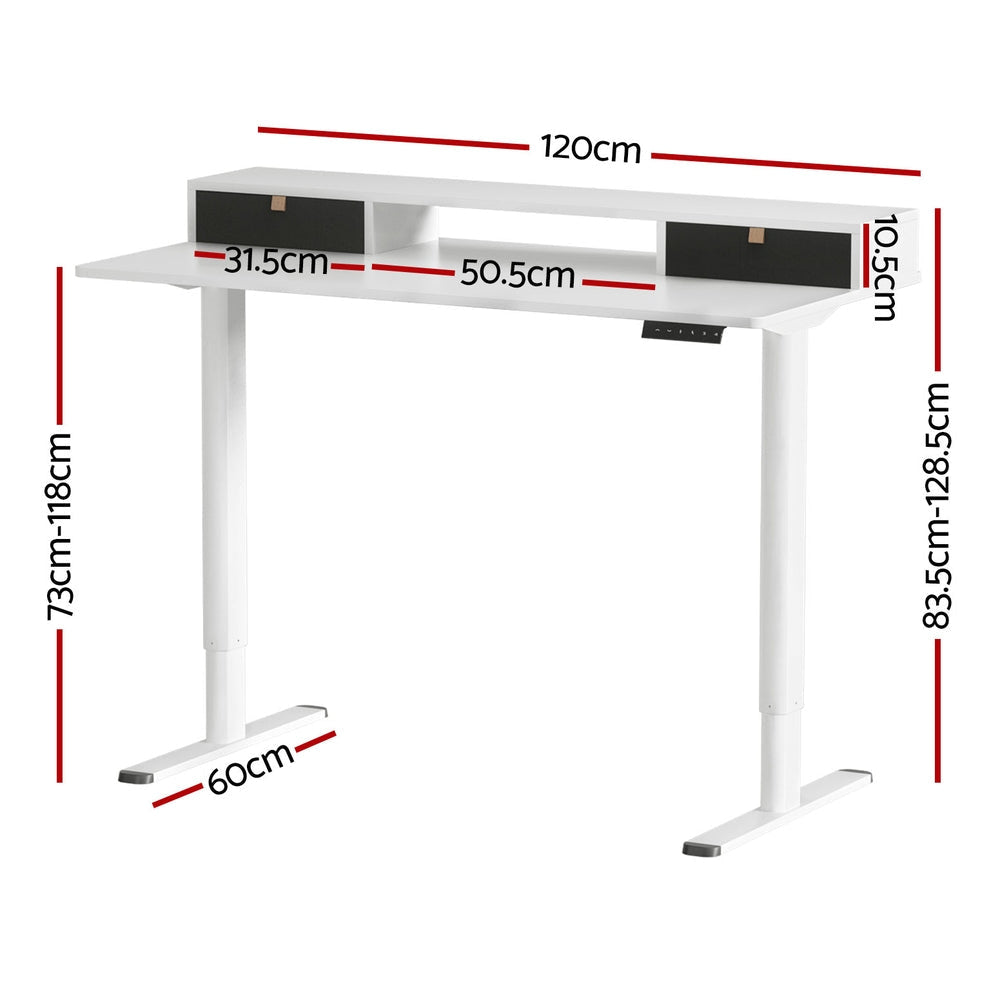 Electric Standing Desk Sit Stand Desks 120CM Office Fast shipping On sale