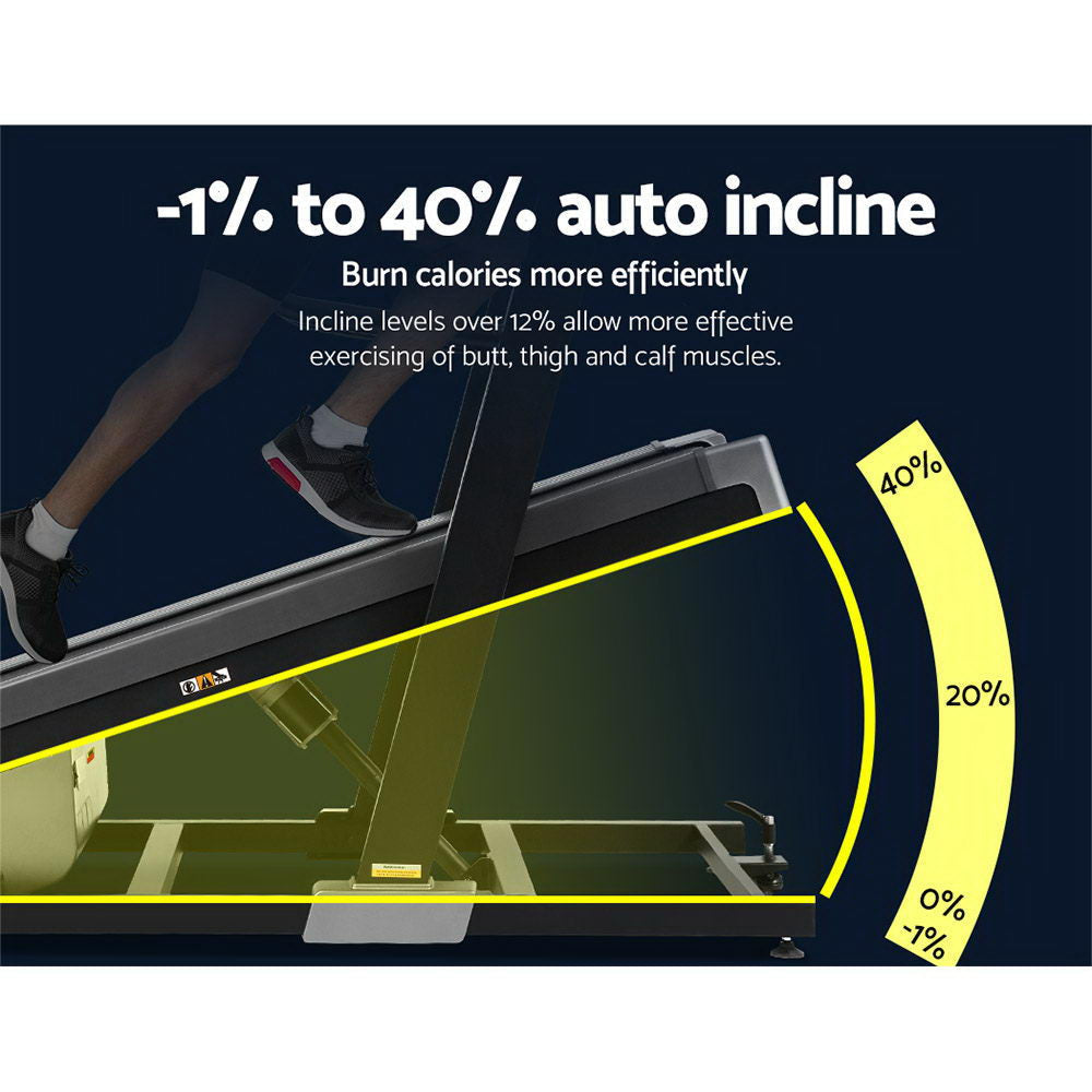 Electric Treadmill Auto Incline Trainer CM01 40 Level Gym Exercise Running Machine Fitness Sports & Fast shipping On sale