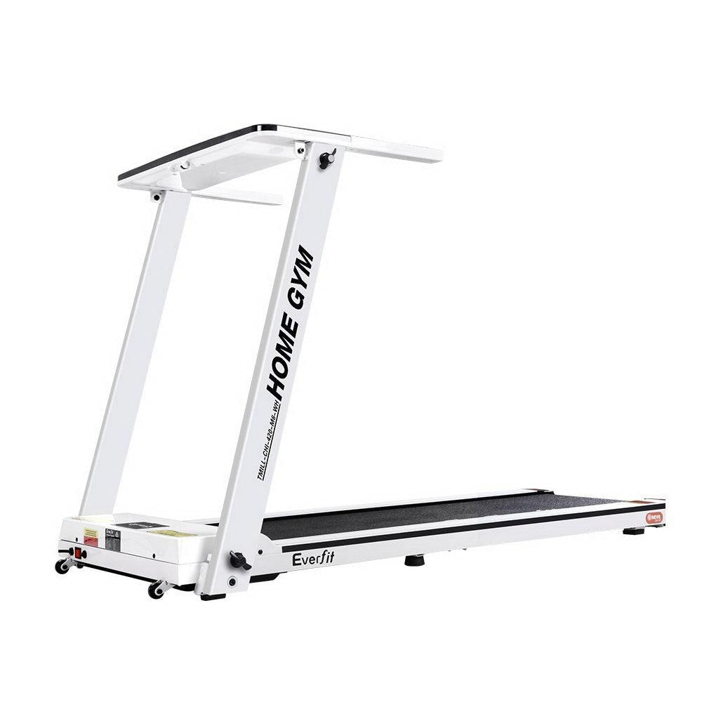 Electric Treadmill Home Gym Exercise Running Machine Fitness Equipment Compact Fully Foldable 420mm Belt White Sports & Fast shipping