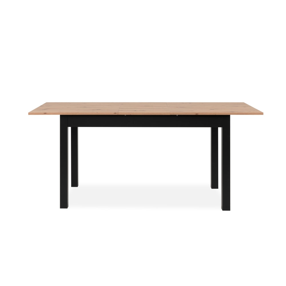 Elena Wooden Extendable Square Rectangular Dining Table 140-180cm - Black/Oak Fast shipping On sale