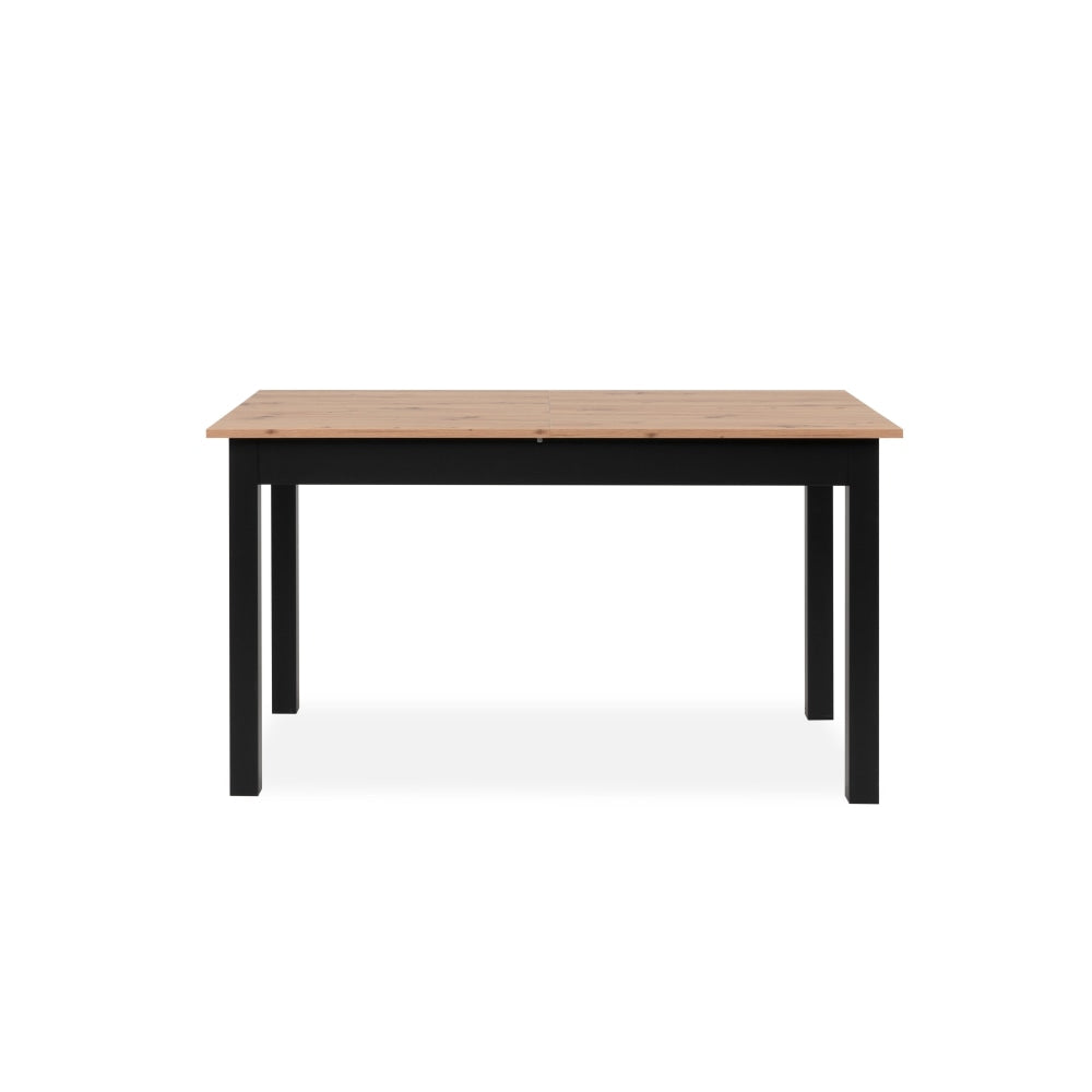 Elena Wooden Extendable Square Rectangular Dining Table 140-180cm - Black/Oak Fast shipping On sale