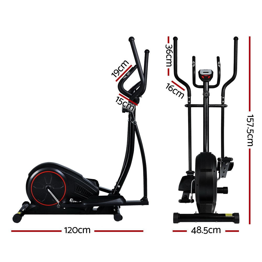 Elliptical Cross Trainer Exercise Bike Fitness Equipment Home Gym Black Sports & Fast shipping On sale