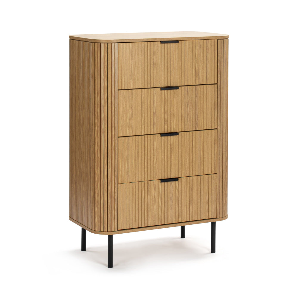 Slat Drawer Momentous Living - Galene Chest Of 4-Drawers Tallboy Storage Cabinet ...