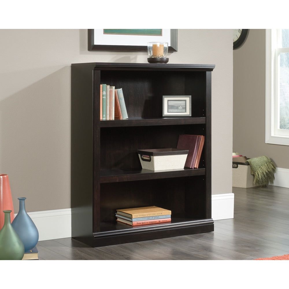 Emalie Modern Classic Wooden 3-Tier Bookcase Display Bookshelves Estate Black Fast shipping On sale