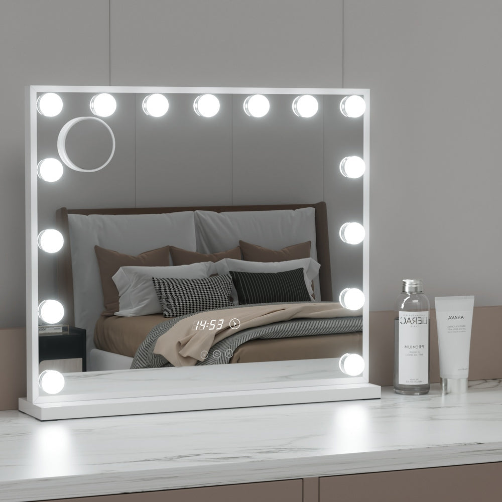 Embellir Makeup Mirror Hollywood 60x52cm 15 LED Time Fast shipping On sale