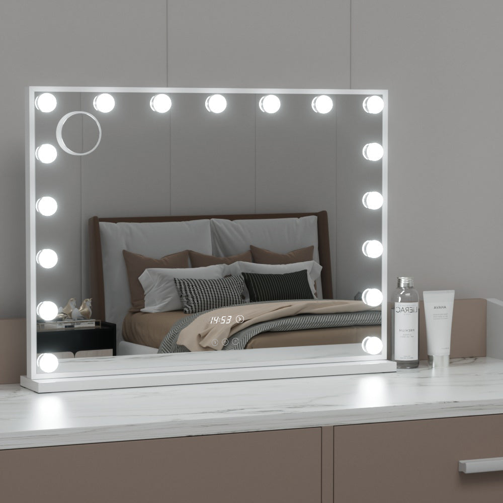 Embellir Makeup Mirror Hollywood 80x60cm 17 LED Time Fast shipping On sale