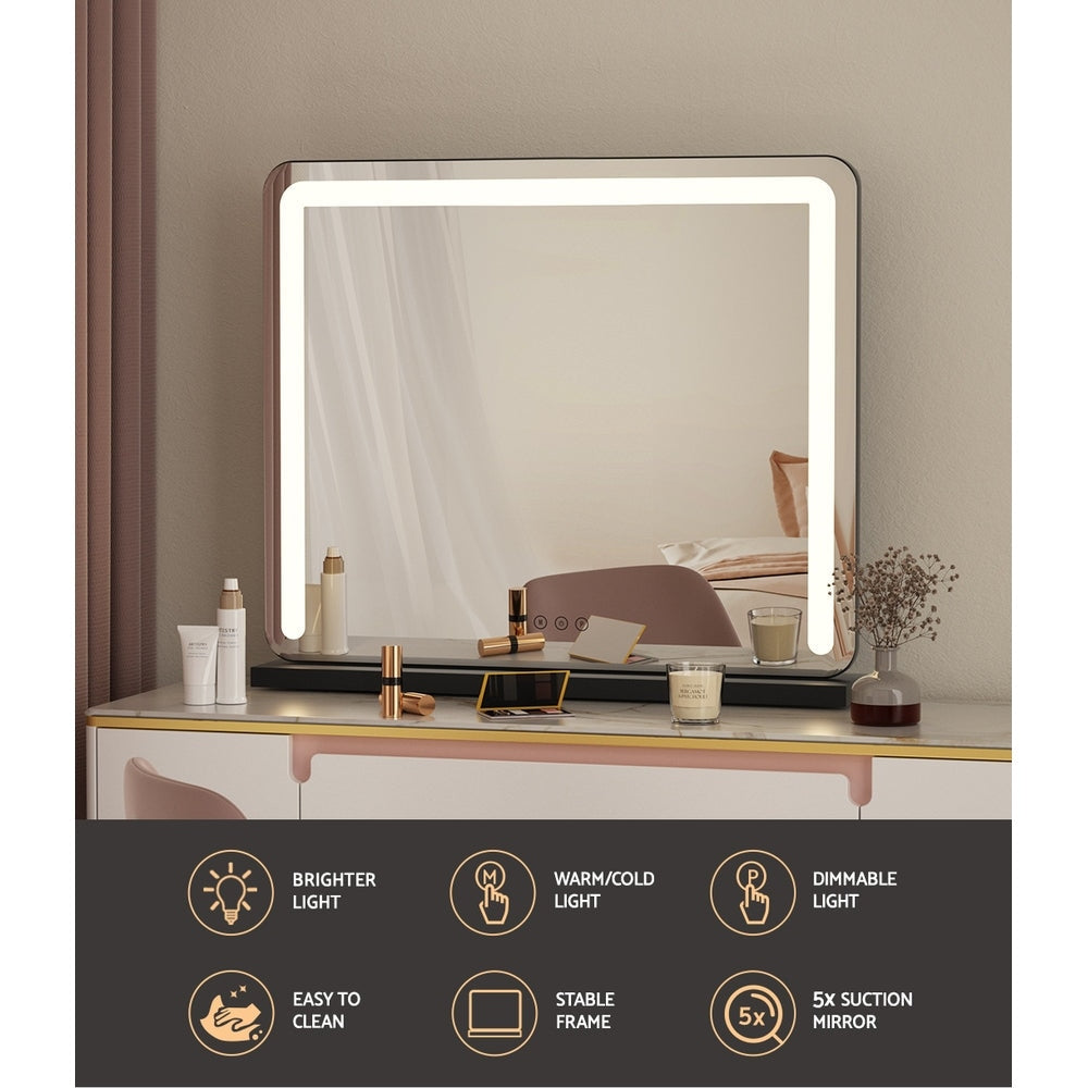 Embellir Makeup Mirror With Light Hollywood Vanity LED Tabletop Mirrors 50X60CM Fast shipping On sale