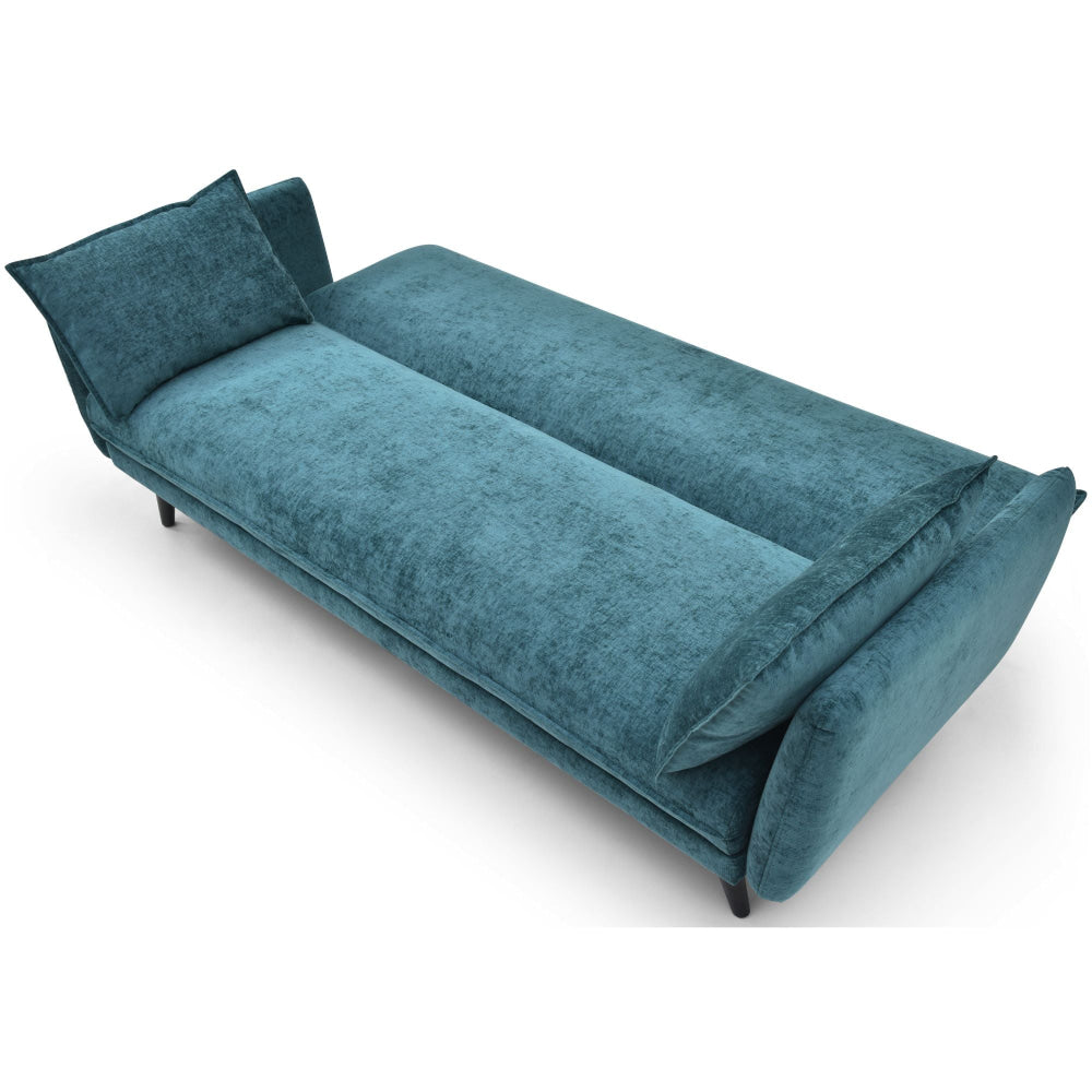 Luxury 3 Seater Velvet Fabric Lounge Couch Relaxing Sofa Bed - Green Fast shipping On sale
