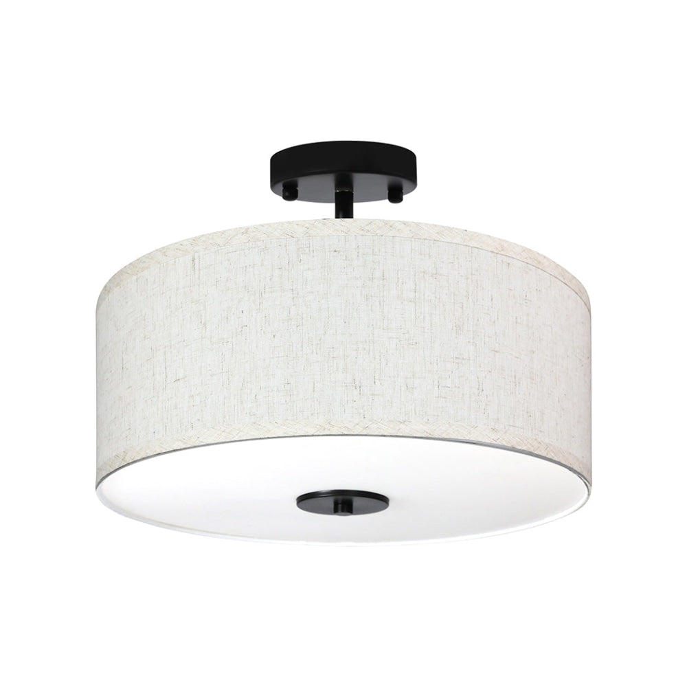 Emitto Ceiling Light Led Modern Pendant Lights Bedroom Lamp Linen Shade Flush Fast shipping On sale