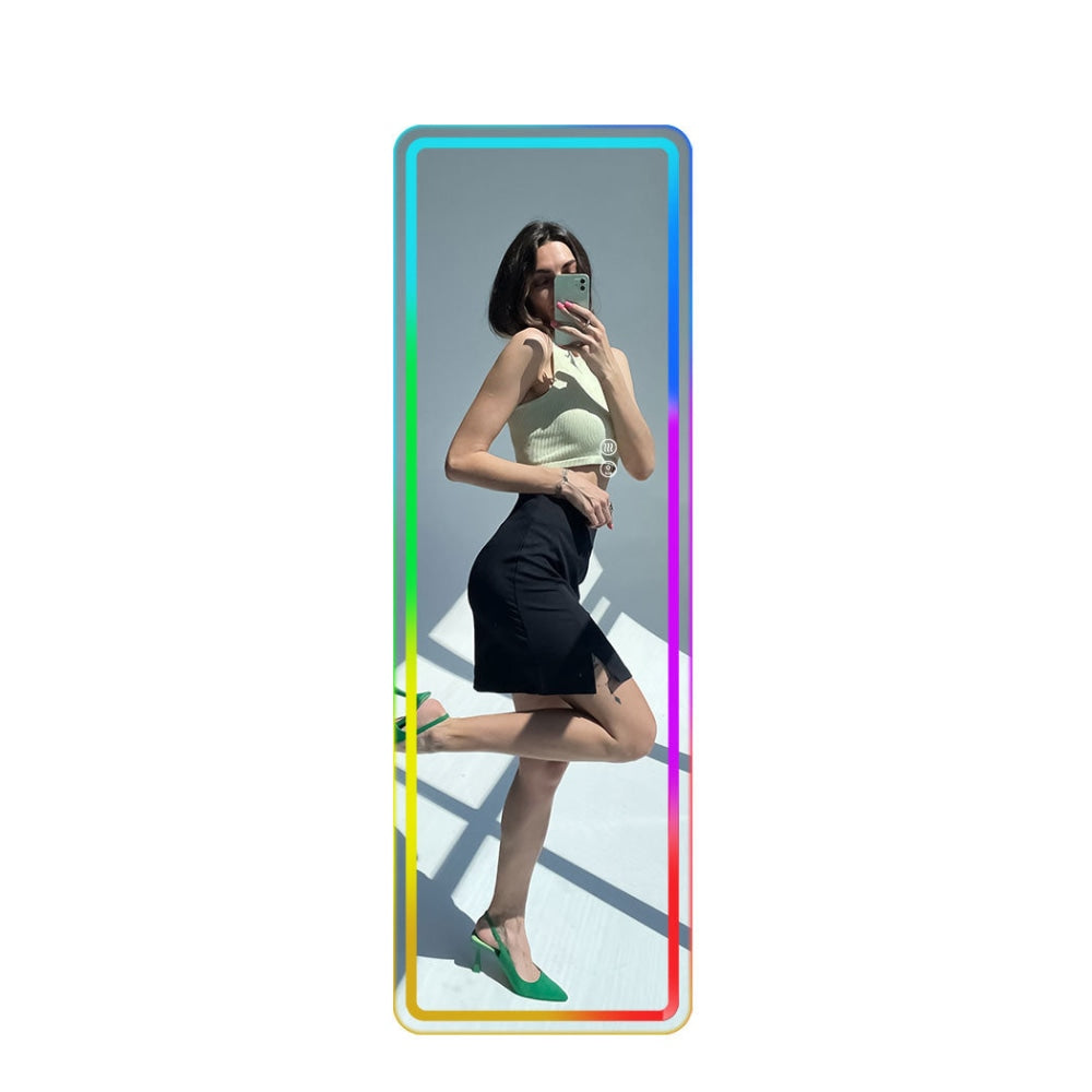 EMITTO LED Wall Mirror Full Length Bathroom Makeup Wardrobe Floor RGB Mirrors Fast shipping On sale