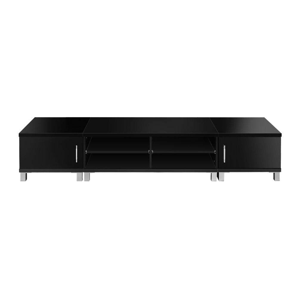 Entertainment Unit with Cabinets - Black TV Fast shipping On sale
