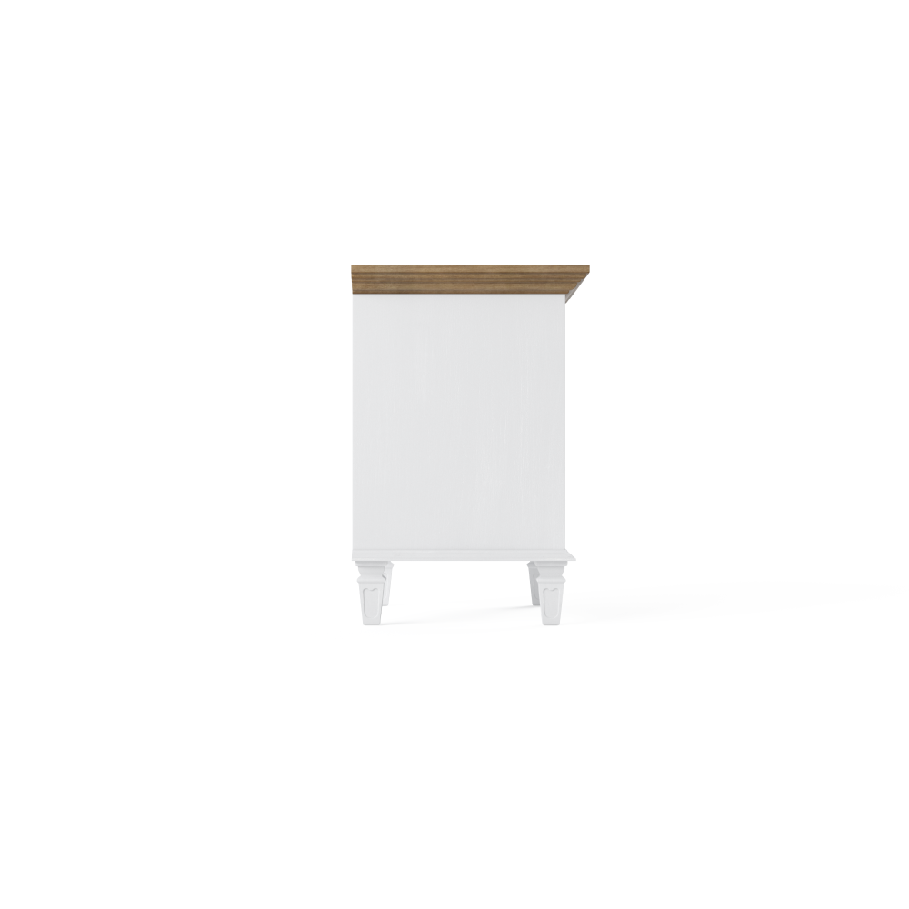 Enzo Nightstand Bedside Table White Fast shipping On sale